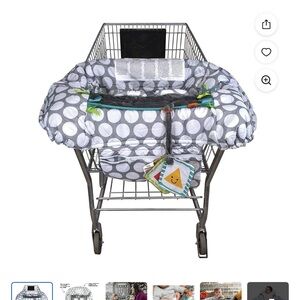 Boppy Gray Shopping Cart Cover